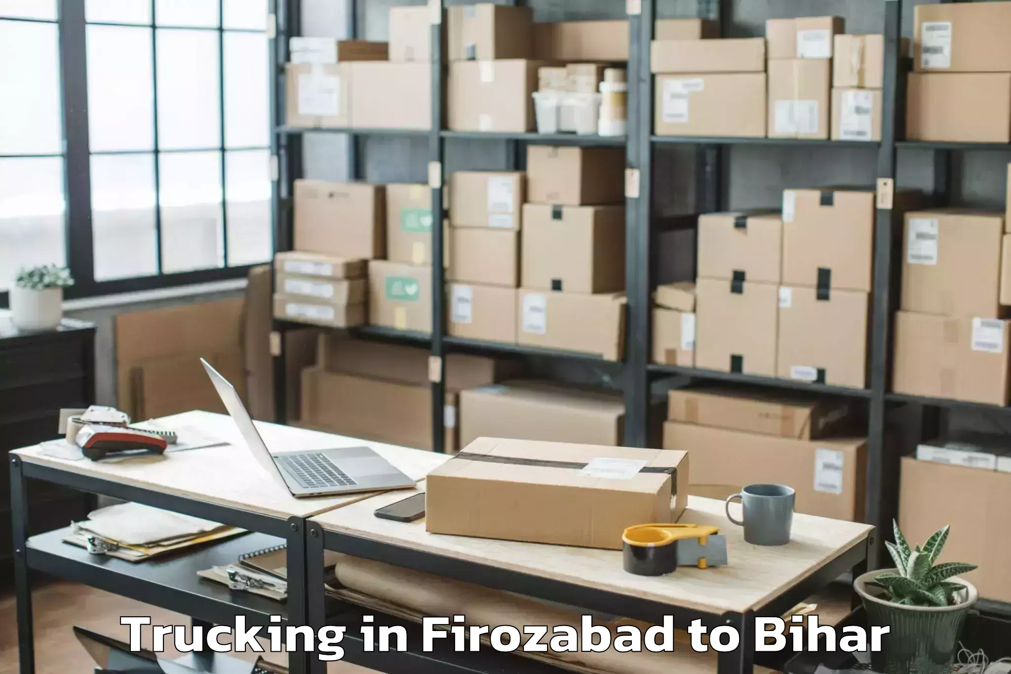 Trusted Firozabad to Nava Nalanda Mahavihara Bargao Trucking